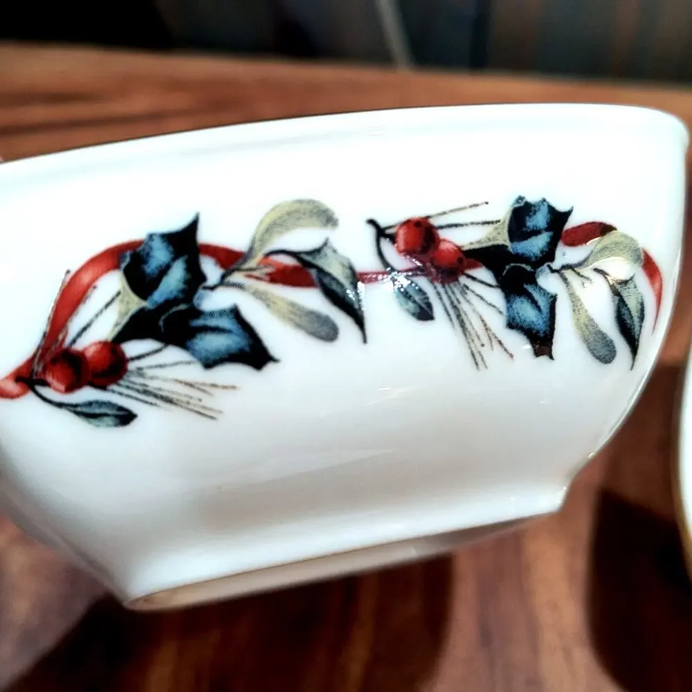 655. Lenox Winter Greetings Dipping Bowl Set